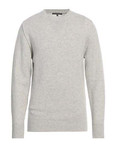 BRIAN DALES Pullover Gris clair 90% Laine, 10% Cachemire