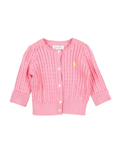 POLO RALPH LAUREN Кардиган Mini-Cable Cotton Cardigan
 Розовый 100% Хлопок
