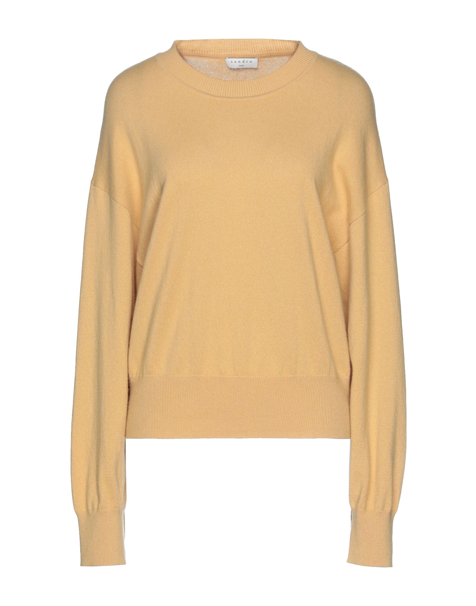 SANDRO Pullover Sand 92% Wolle, 8% Kaschmir