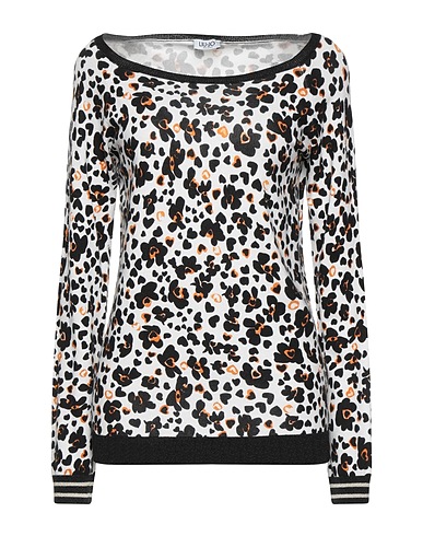 LIU •JO Jumper White 80% Viscose, 20% Polyamide, Polyester