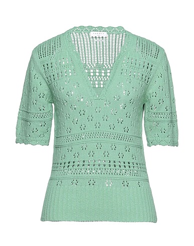SANDRO Jumper Sage green 76% Cotton, 24% Polyamide