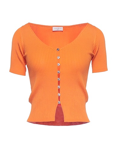 SANDRO Cardigan Orange 53% Viscose, 47% Polyamide