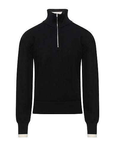 MAISON MARGIELA Jumper with zip Black 100% Wool