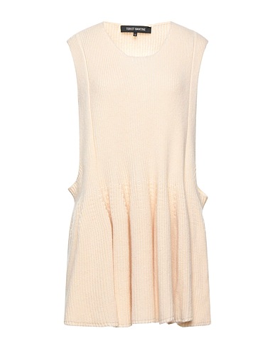 TER ET BANTINE Sleeveless sweater Ivory 92% Wool, 8% Cashmere