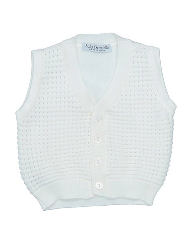 BABY GRAZIELLA Cardigan Ivory 100% Cotton