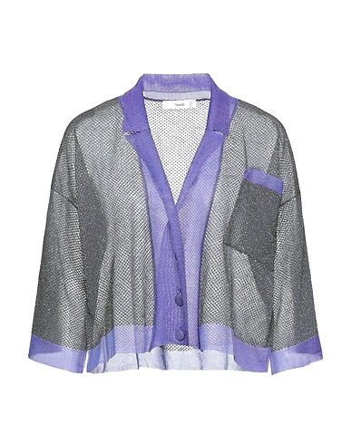 SUOLI Cardigan Lilac 60% Viscose, 16% Polyester, 12% Polyamide, 12% Metallic fiber