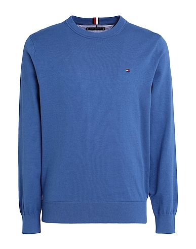 TOMMY HILFIGER Jumper Pastel blue 81% Cotton, 19% Polyester