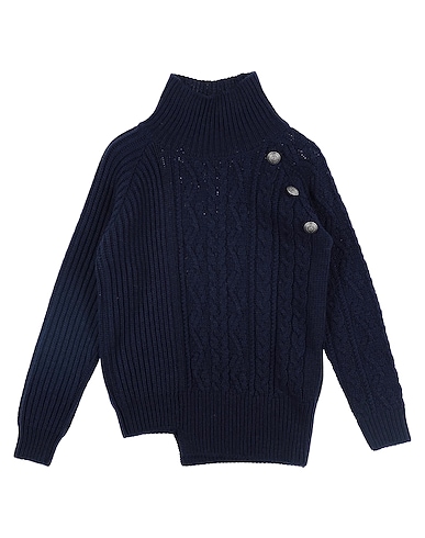DONDUP Turtleneck Midnight blue 45% Viscose, 25% Merino Wool, 25% Polyamide, 5% Cashmere