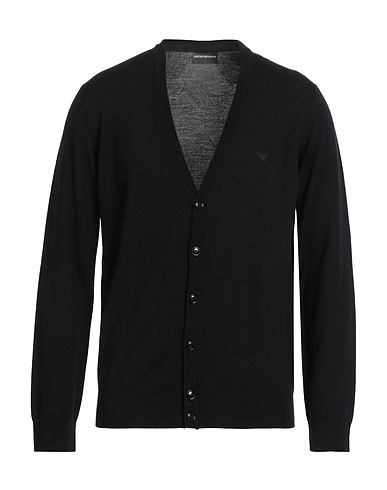 EMPORIO ARMANI Cardigan Black 100% Virgin Wool