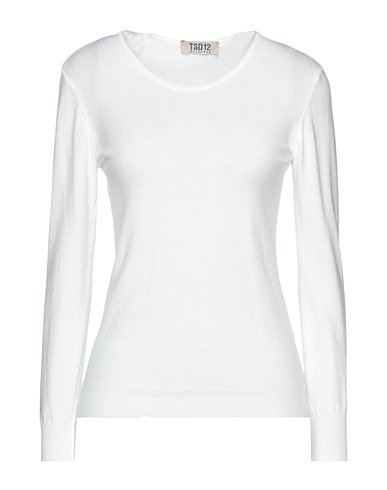 TSD12 Pullover Bianco 42% Modal, 38% Acrilico, 20% Poliammide