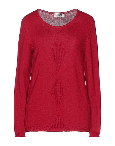 TSD12 Jumper Brick red 50% Merino Wool, 50% Acrylic