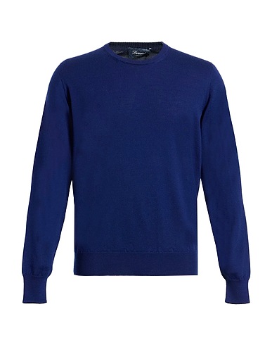 DRUMOHR Sweater Navy 100% Super 140s Wool