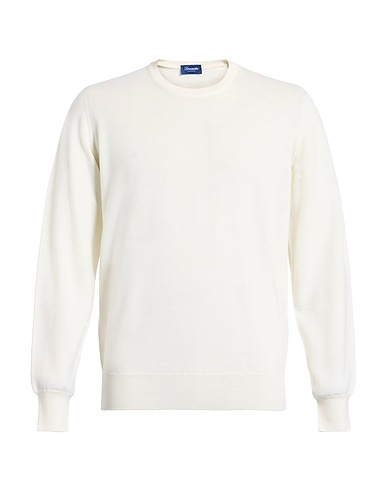 DRUMOHR Pullover Avorio 100% Super 140s Lana