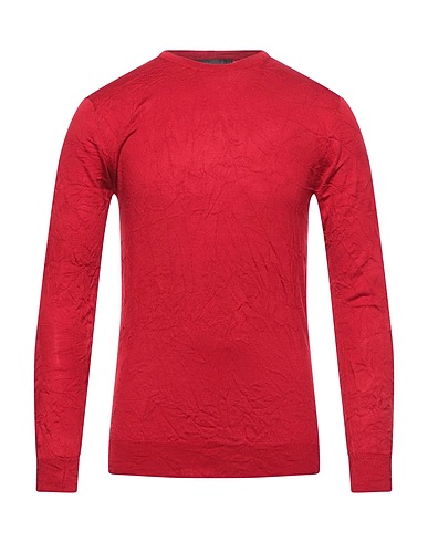DANIELE ALESSANDRINI Pullover Rosso 63% Lana, 37% Poliestere