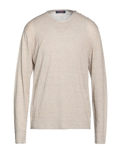 TRUSSARDI JEANS Jumper Sand 74% Linen, 26% Cotton