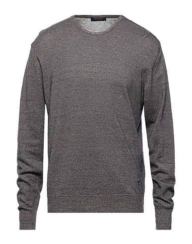 TRUSSARDI JEANS Pullover Blu notte 74% Lino, 26% Cotone