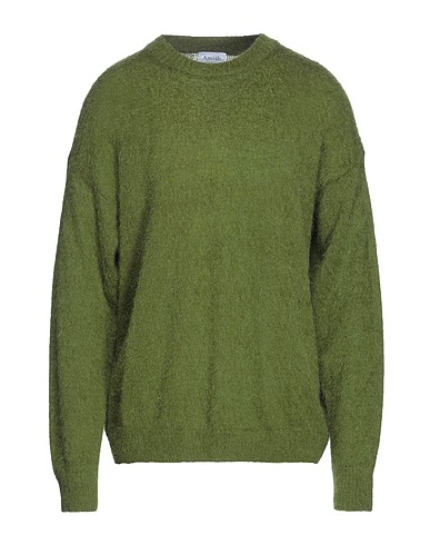 AMISH SUPPLIES Sweater Military green 47% Acrylic, 27% Mohair wool, 26% Polyamide