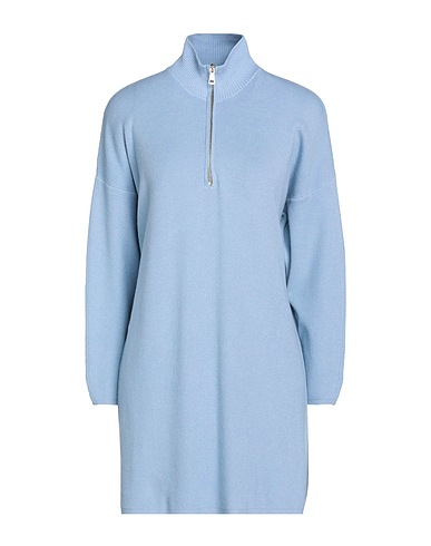 VICOLO Turtleneck Sky blue 50% Viscose, 27% Polyester, 23% Polyamide