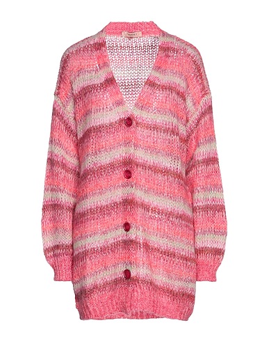 TWINSET Cardigan Fuchsia 50% Polyamide, 46% Mohair wool, 4% Wool
