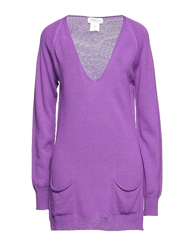 PIANURASTUDIO Pullover Violett 50% Viskose, 20% Wolle, 20% Polyamid, 10% Kaschmir