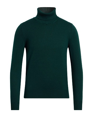 GRAN SASSO Turtleneck Dark green 100% Virgin Wool