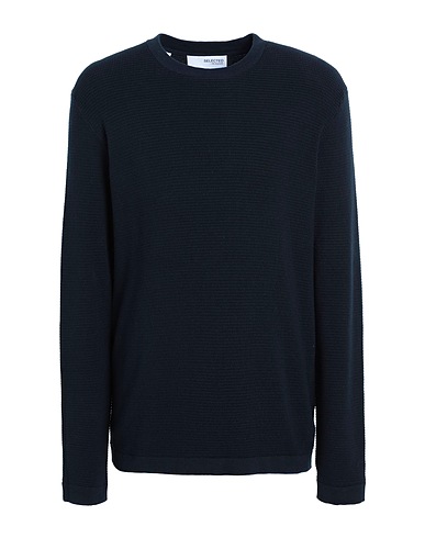 SELECTED HOMME Sweater Midnight blue 100% Organic cotton