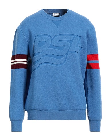 DIESEL Sweater Pastel blue 62% Wool, 31% Nylon, 7% Elastane