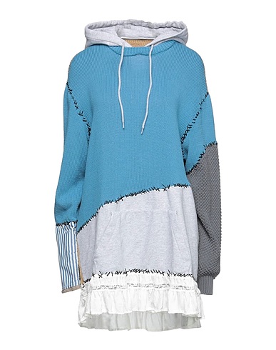 MOSCHINO Jumper Pastel blue 100% Cupro, Virgin Wool, Cotton, Viscose, Polyamide