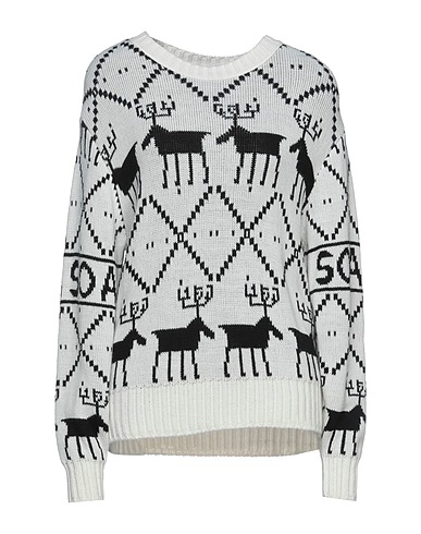 SOALLURE Pullover Bianco 50% Acrilico, 30% Lana, 20% Viscosa