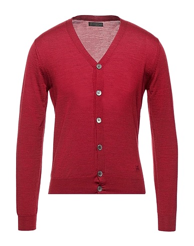 CORNELIANI Cardigan Burgundy 100% Virgin Wool
