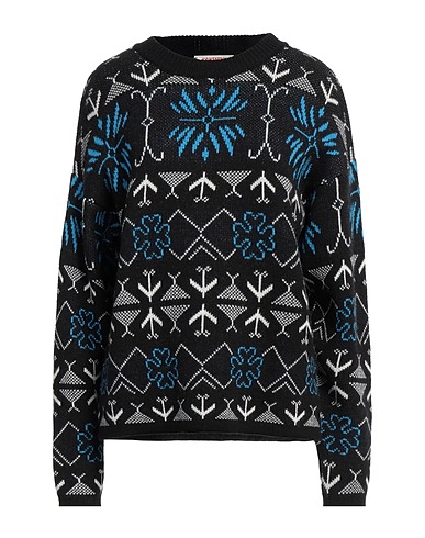 KONTATTO Pullover Nero 50% Lana, 50% Acrilico