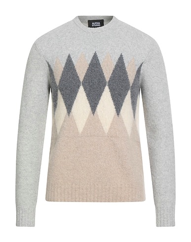 ALPHA STUDIO Pullover Beige 72% Fibra di metallo, 20% Poliammide, 6% Cachemire, 2% Elastan