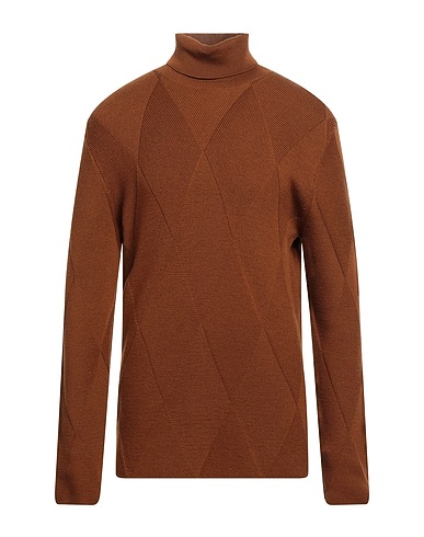 ALPHA STUDIO Turtleneck Brown 100% Wool