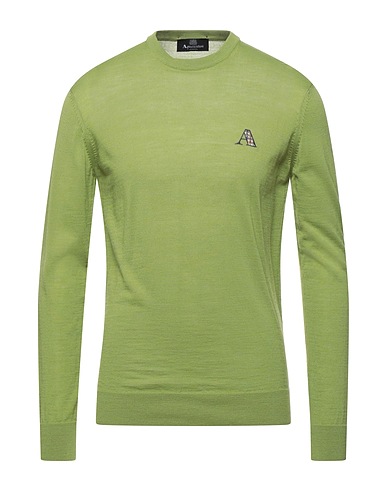 AQUASCUTUM ACTIVE Jumper Green 50% Virgin Wool, 50% Cotton