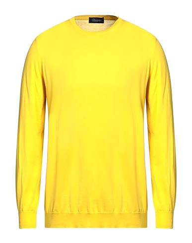 DRUMOHR Pullover Jaune 85% Coton, 15% Cachemire