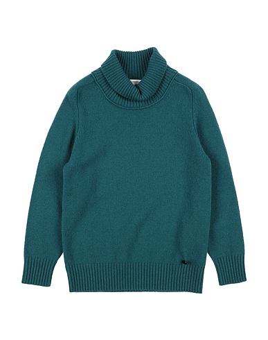PAOLO PECORA Polo neck Deep teal 100% Merino Wool