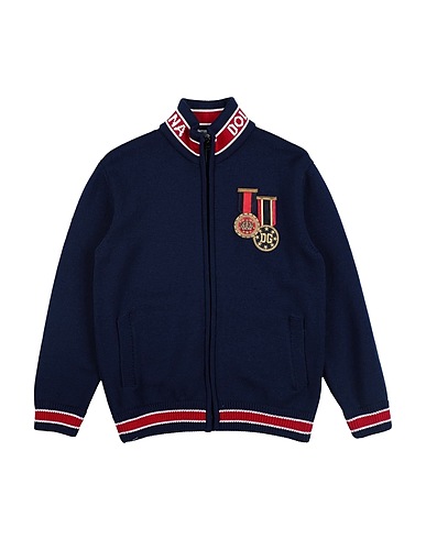 DOLCE&GABBANA Cardigan Midnight blue 100% Virgin Wool