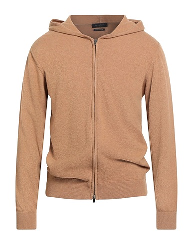 DANIELE FIESOLI Cardigan Camel 90% Merino Wool, 10% Cashmere