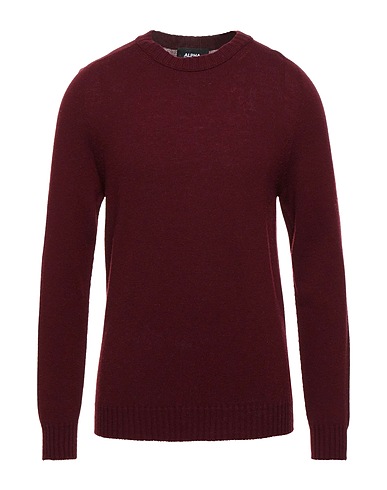 ALPHA STUDIO Sweater Plum 100% Geelong Wool