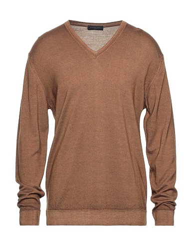 DANIELE FIESOLI Jumper Camel 100% Merino Wool