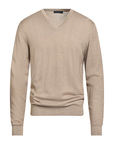 DANIELE FIESOLI Sweater Sand 100% Merino Wool