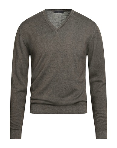 DANIELE FIESOLI Sweater Military green 100% Merino Wool