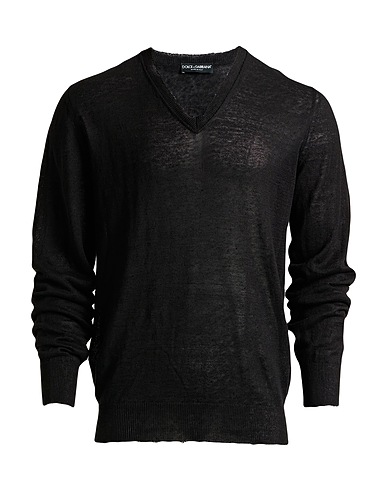 DOLCE&GABBANA Sweater Black 100% Hemp