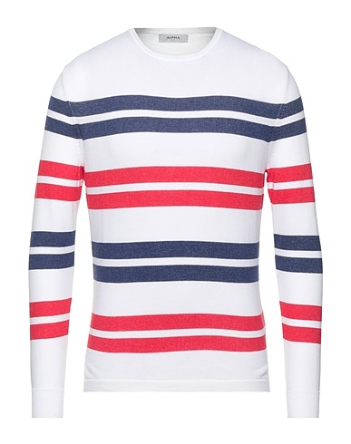 ALPHA STUDIO Jumper White 100% Cotton