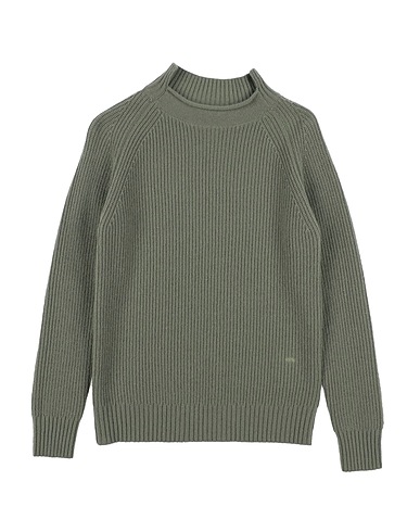 PAOLO PECORA Jumper Military green 100% Merino Wool