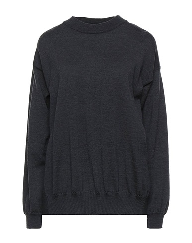 ALPHA STUDIO Jumper Charcoal 100% Merino Wool