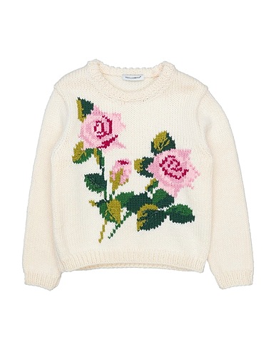 DOLCE&GABBANA Sweater Ivory 100% Virgin Wool