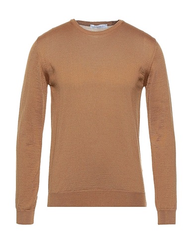 GAZZARRINI Jumper Camel 50% Merino Wool, 50% Acrylic