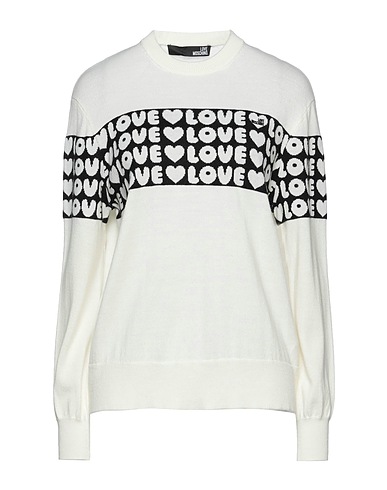 LOVE MOSCHINO Jersey Marfil 50% Acrílico, 50% Lana
