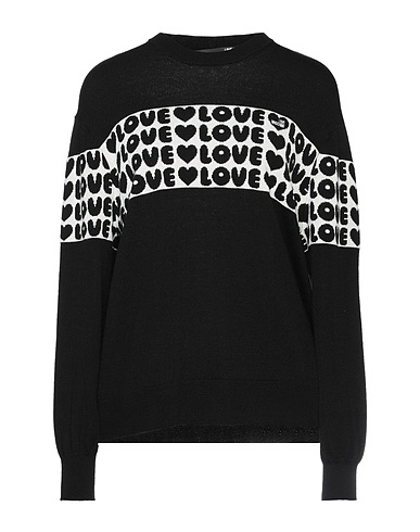 LOVE MOSCHINO Pullover Schwarz 50% Acryl, 50% Wolle